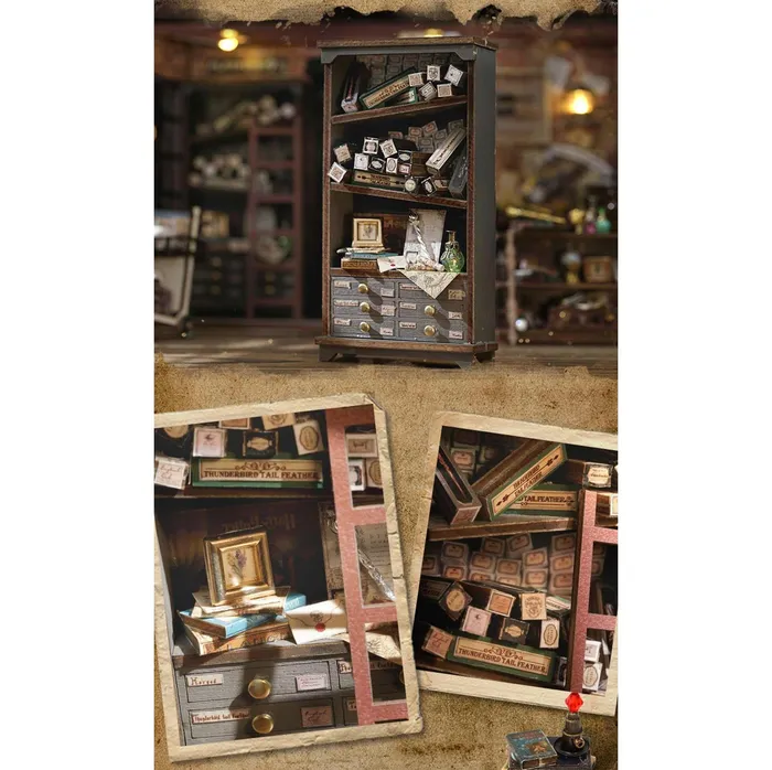 Fifijoy Necklaces Magic House DIY Wooden Miniature House Kit