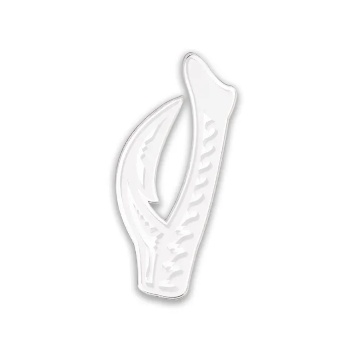 Fish Hook White Silver Decal ISLANDSILVER Rings