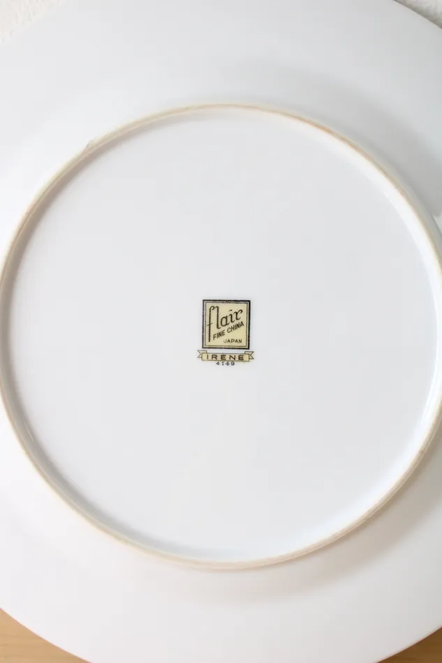 Flair Earrings Flair Fine China Japan Irene 4149 Dinner Plate 10