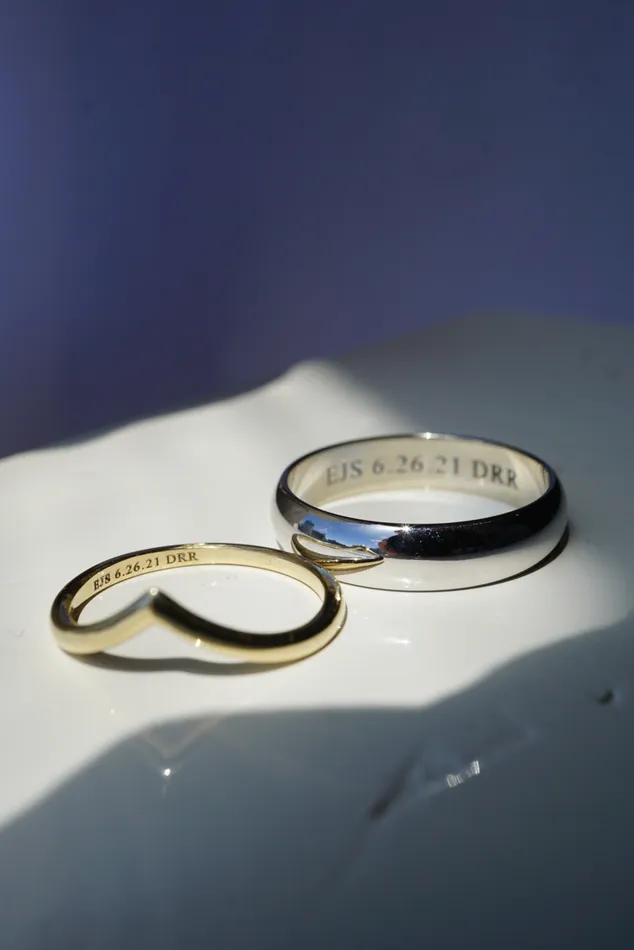 Foe Dear Earrings Engraving