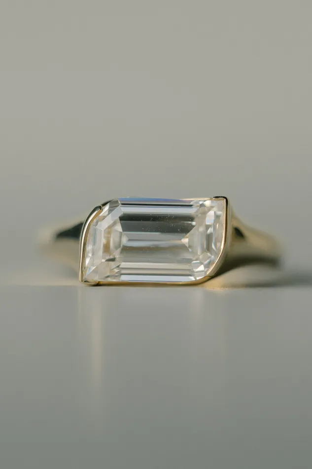 Foe Dear new Whisper Ring 325ct White Stepcut Leaf Lab Grown Diamond readytoship Rings Foe Dear new Whisper Ring 325ct White Stepcut Leaf Lab Grown Diamond readytoship Rings