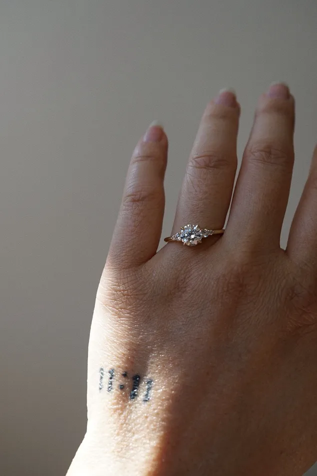 Foe Dear Rings Selene Ring White Lab Grown Diamond madetoorder