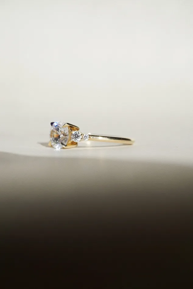 Foe Dear Rings Selene Ring White Lab Grown Diamond madetoorder