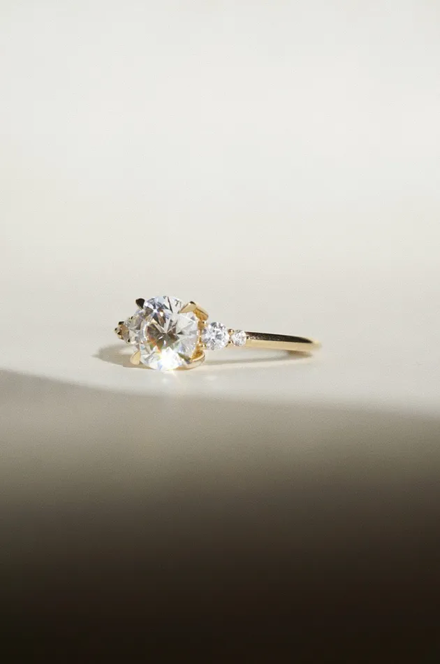 Foe Dear Rings Selene Ring White Lab Grown Diamond madetoorder