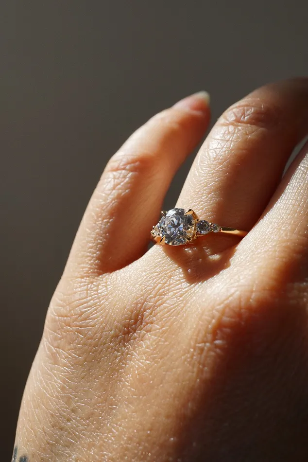 Foe Dear Rings Selene Ring White Lab Grown Diamond madetoorder
