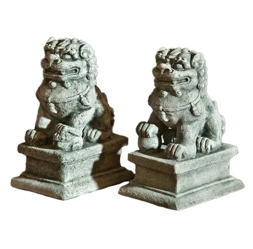Foo Dog Guardian Statue Set La Campania Earrings