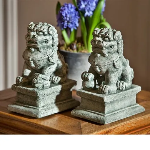 Foo Dog Guardian Statue Set La Campania Earrings