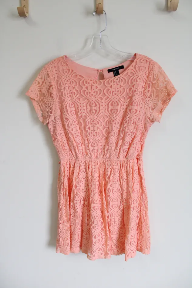 Forever 21 Necklaces Forever 21 Pink Lace Dress M