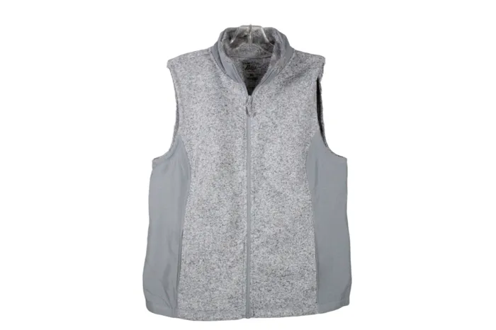 GH Bass Co Earrings GH Bass Co Gray Zip Up Vest M