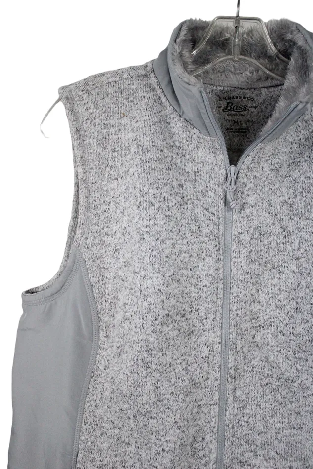 GH Bass Co Earrings GH Bass Co Gray Zip Up Vest M