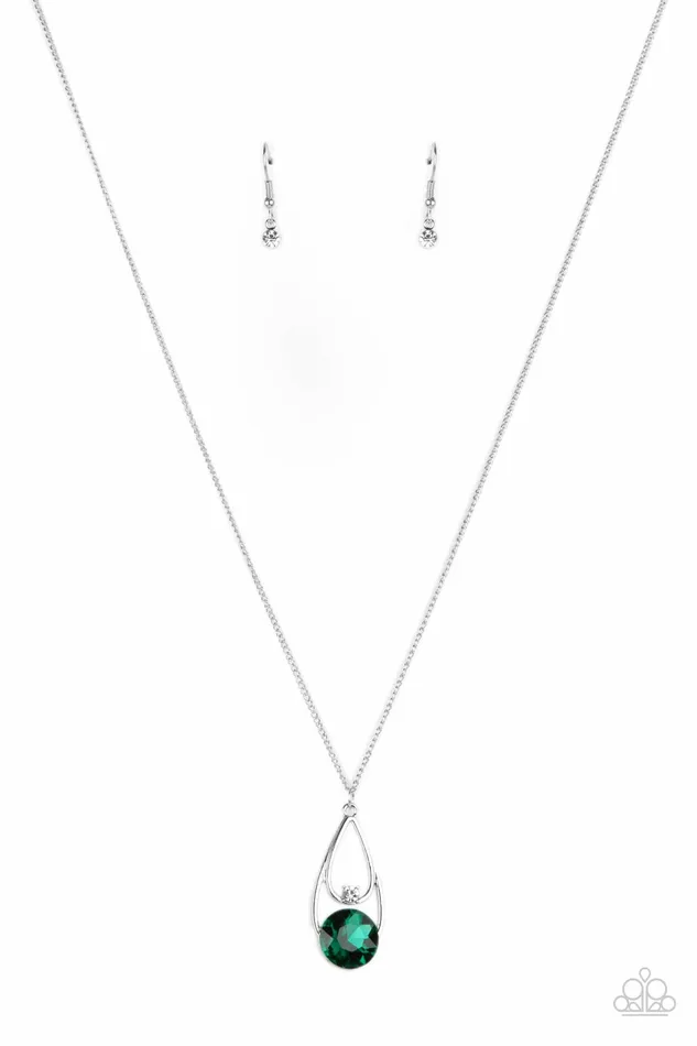 Gala Gleam Green Paparazzi Accessories Earrings
