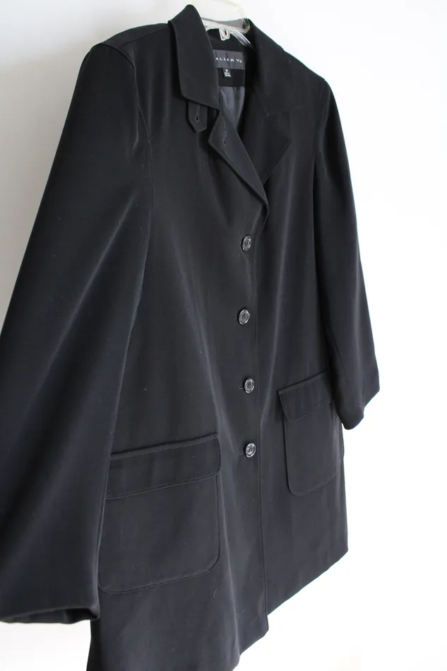 Gallery Black Light Blazer Style Coat M Gallery Necklaces
