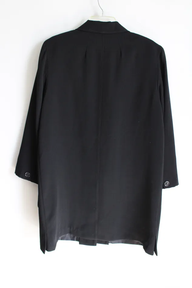 Gallery Black Light Blazer Style Coat M Gallery Necklaces