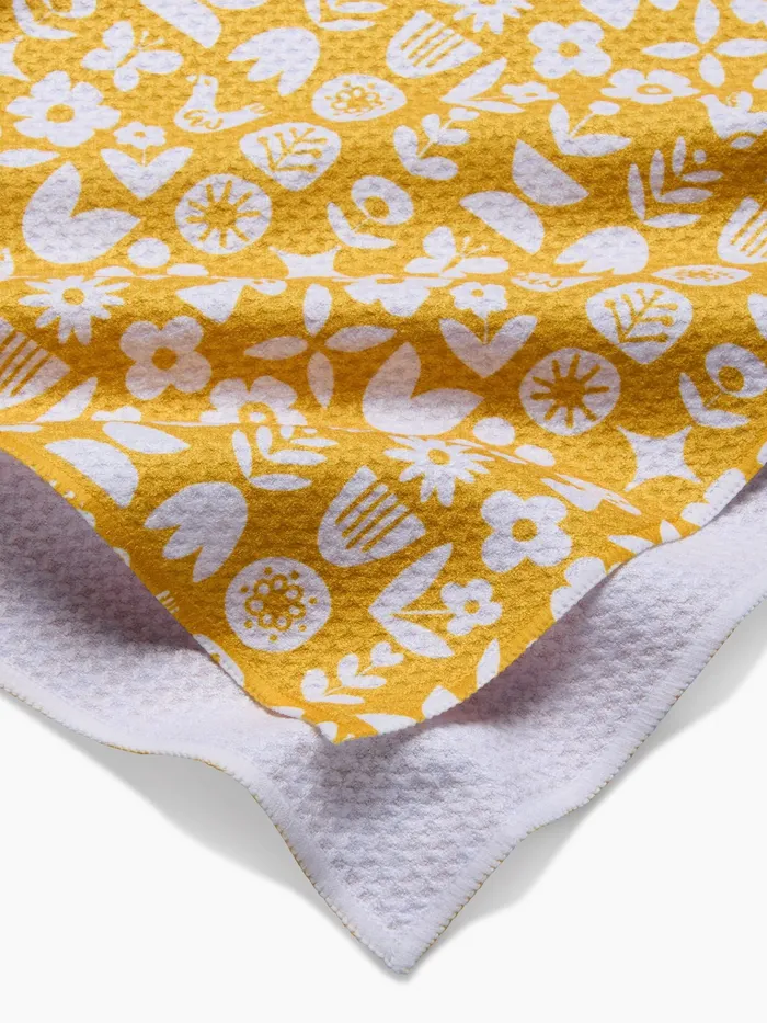 Geometry Scandi Spring Tea Towel Geometry Earrings