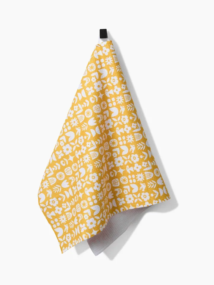 Geometry Scandi Spring Tea Towel Geometry Earrings