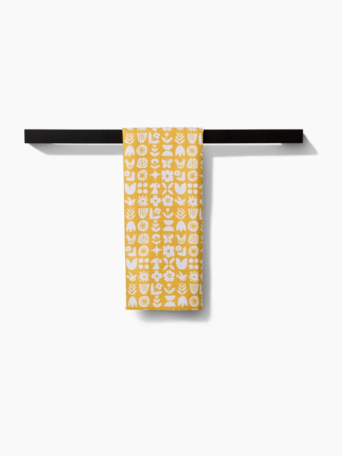 Geometry Scandi Spring Tea Towel Geometry Earrings