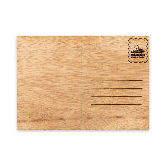 GIFTWORKSPLUS Earrings Hawaii Hula Wooden Post Card 5 x 7