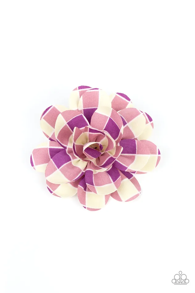 Gingham Garden Purple Paparazzi Accessories Necklaces