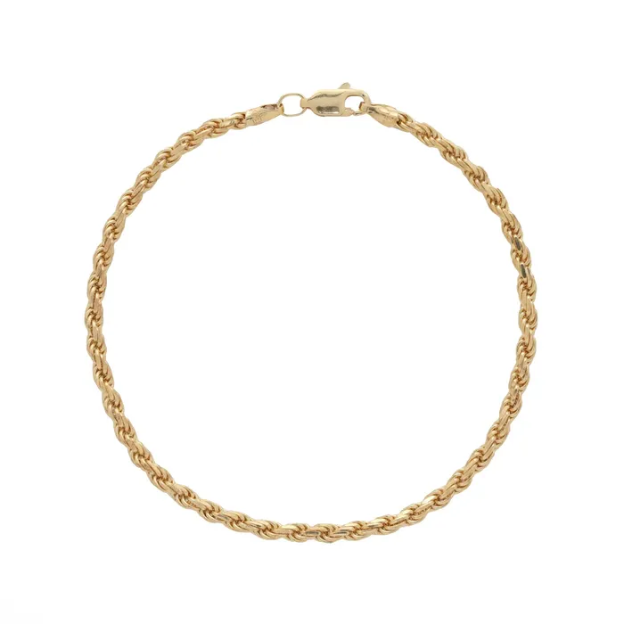 Gold Shield Pulsera de Oro Unisex Trozal 3 mm Earrings