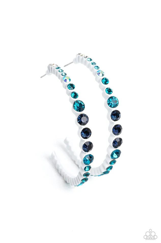 Gossip CURL Blue Paparazzi Accessories Rings