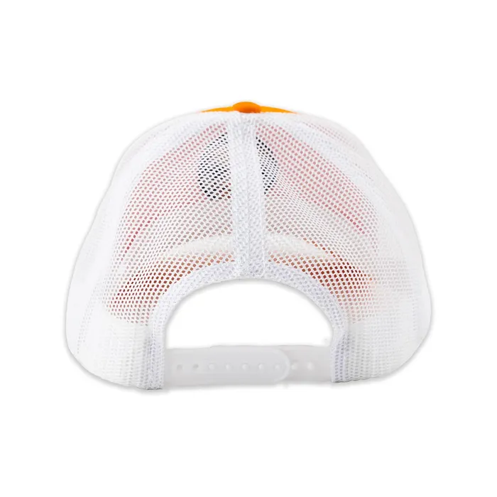 GREATMOUNTAINWE Polynesian Cultural Center Sunset Ball Cap Orange White Rings