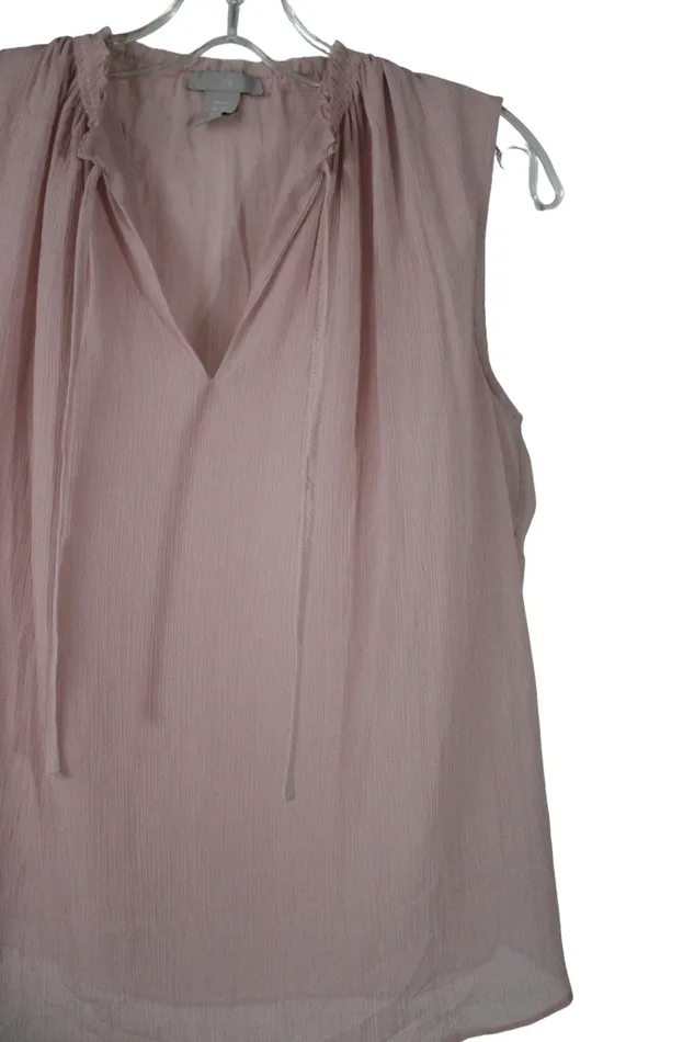 HM HM Pink Chiffon Top XXS Earrings