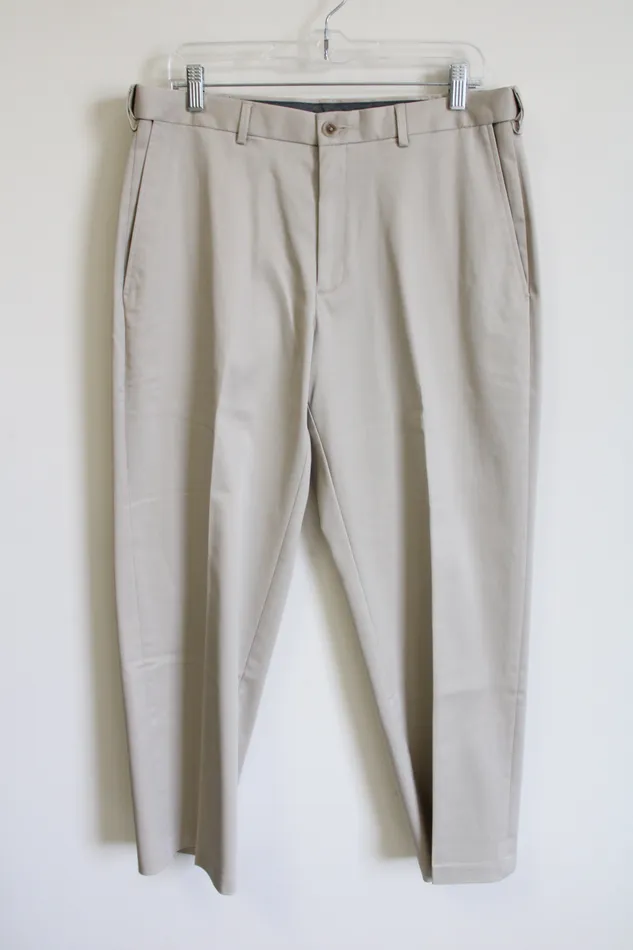 Haggar Clothing Classic Fit Premium NoIron Khaki 34X29 Haggar Earrings