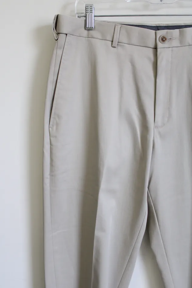 Haggar Clothing Classic Fit Premium NoIron Khaki 34X29 Haggar Earrings