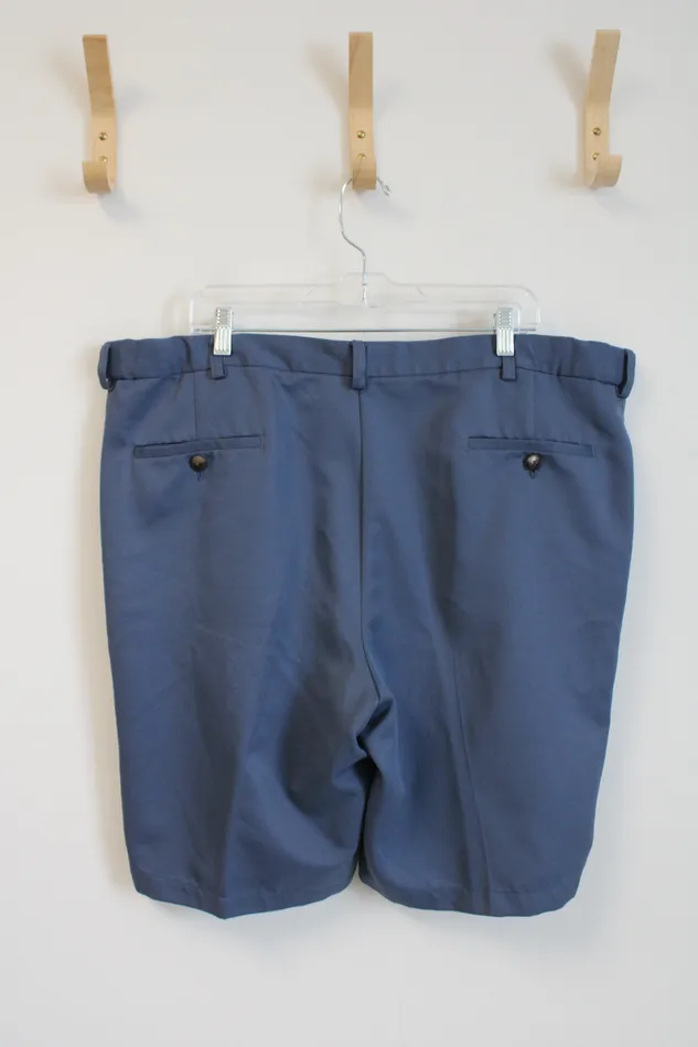 Haggar Dusty Blue Shorts 42 Haggar Rings