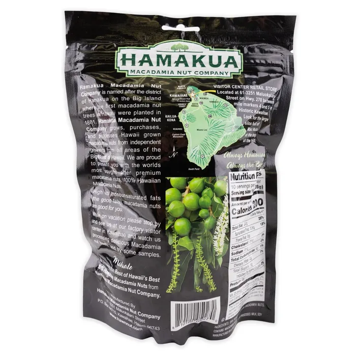 Hamakua Unsalted Macadamia Nuts 10 oz Pouch HAMAKUAMACA Earrings