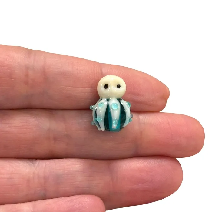 Hand Made Murano Glass Octopus Charm Vertical Hole Octopus Charm Peppy Beads Charm Necklaces Hand Made Murano Glass Octopus Charm Vertical Hole Octopus Charm Peppy Beads Charm Necklaces