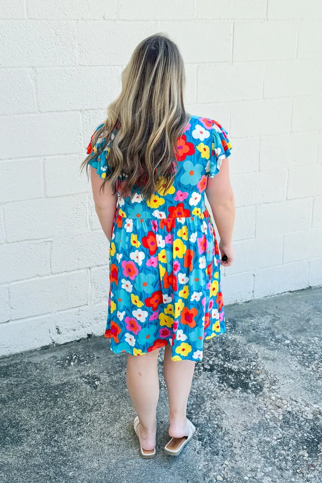 Haptics Rings Get The Garden Ready Floral Dress