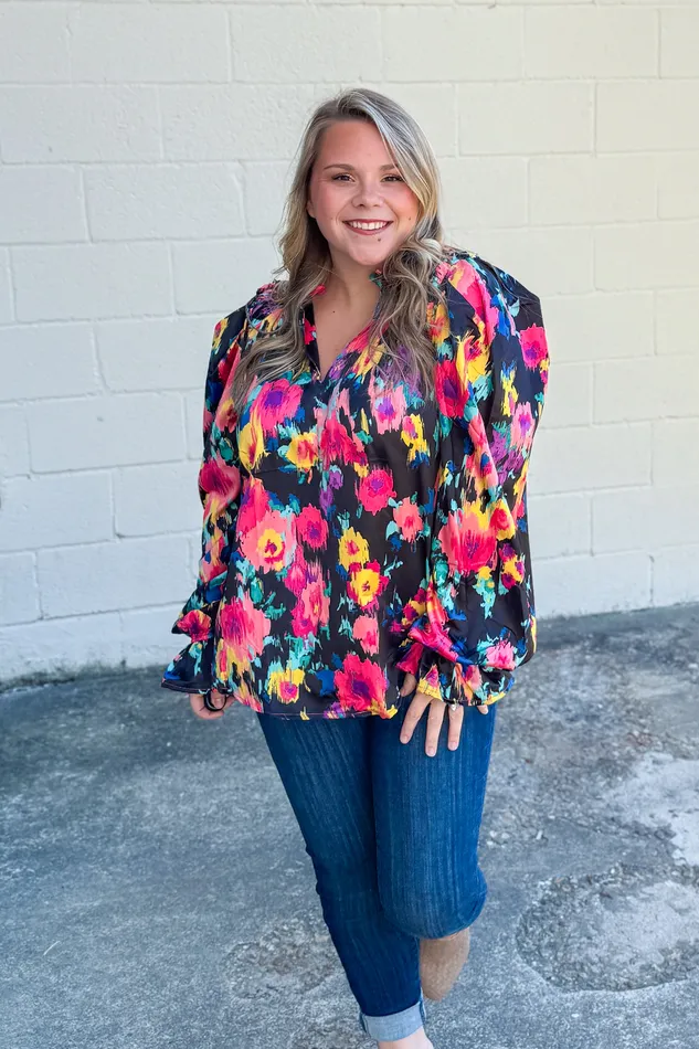 Haptics Rings Nothing But The Best Floral Top