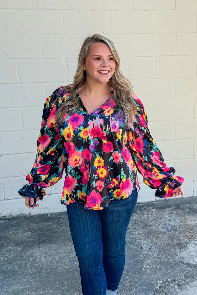 Haptics Rings Nothing But The Best Floral Top