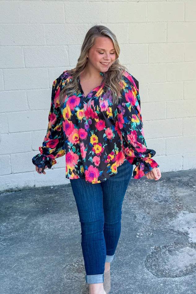 Haptics Rings Nothing But The Best Floral Top
