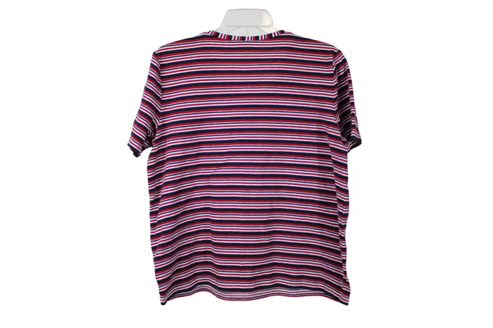 Hasting Smith Rings Hasting Smith Red Blue Striped Tee L