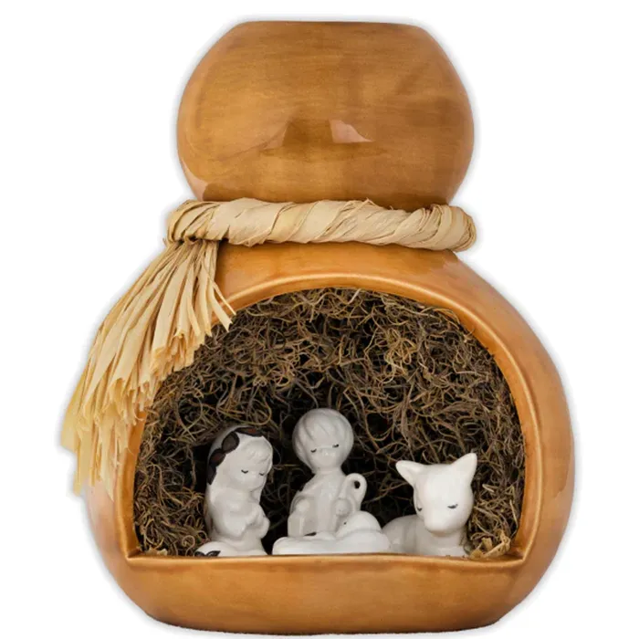Hawaiian Ceramic Ipu Nativity Set LAUHALATRDCO Earrings