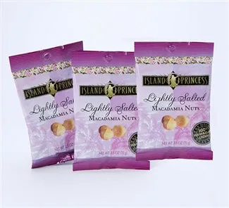 HAWAIIANKINGCAN Earrings Island Princess Macadamia Nuts Lightly Salted 25oz