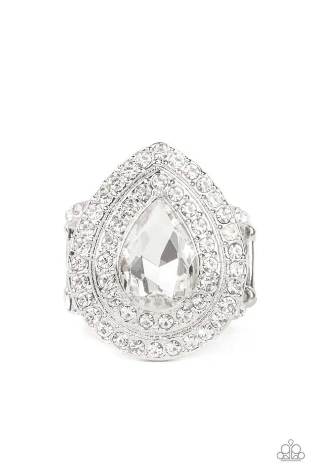 Icy Indulgence White Paparazzi Accessories Rings