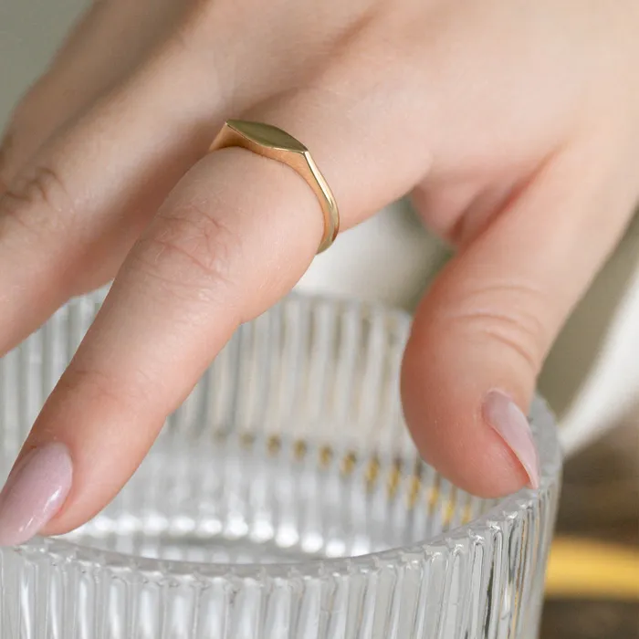 Interleaf Signet Ring Consider the Wldflwrs Rings Interleaf Signet Ring Consider the Wldflwrs Rings