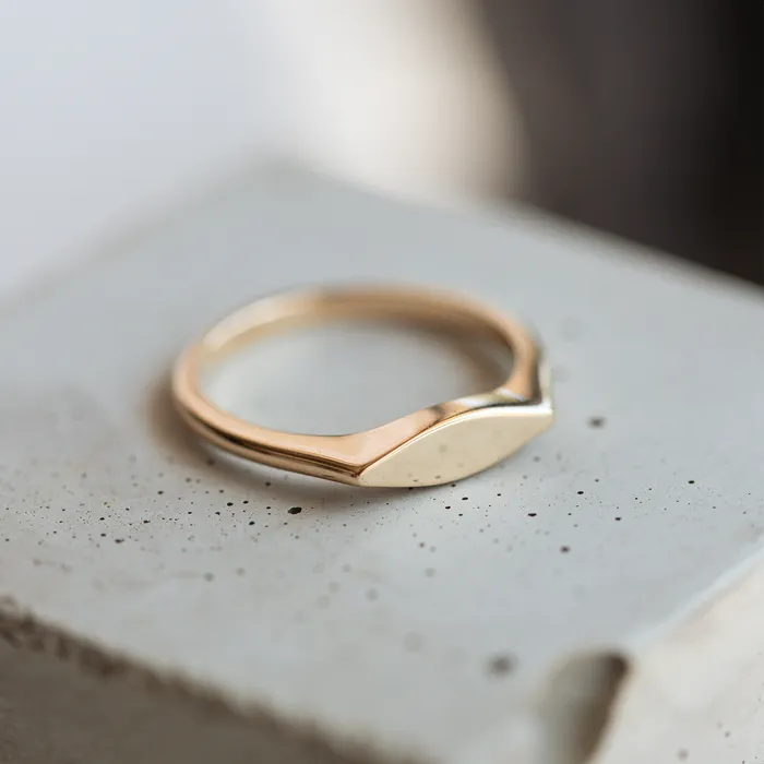 Interleaf Signet Ring Consider the Wldflwrs Rings Interleaf Signet Ring Consider the Wldflwrs Rings