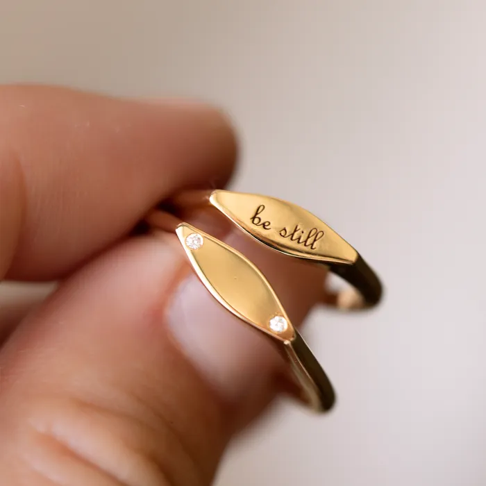 Interleaf Signet Ring Consider the Wldflwrs Rings Interleaf Signet Ring Consider the Wldflwrs Rings