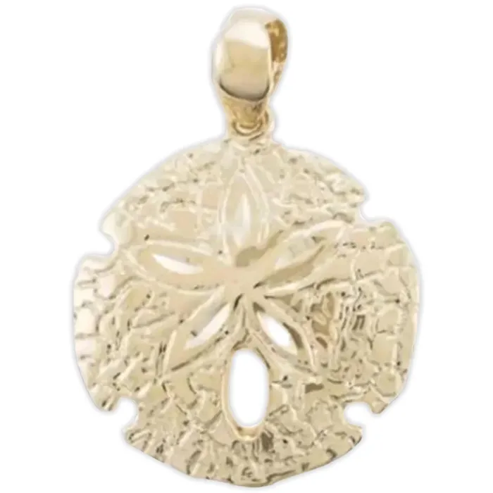 Island Fine Jewelry 14K Gold Hawaiian Sand Dollar Pendant Necklaces