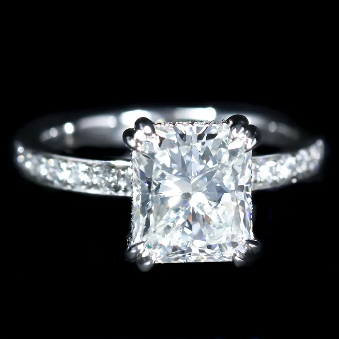 JS Simmons Diamond Consultants Rings Platinum GIA 309 Carat Radiant Cut Diamond Engagement Ring JS Simmons Diamond Consultants Rings Platinum GIA 309 Carat Radiant Cut Diamond Engagement Ring