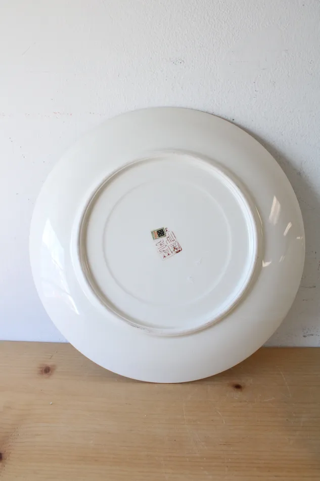 Japanese Vintage Pink Blue Floral Platter 125 Jubilee Thrift Rings