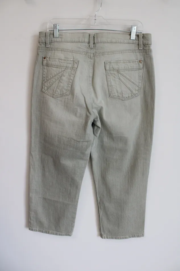 Jeanstar Necklaces Jeanstar Light Matcha Green Wide Leg Denim Capri 12
