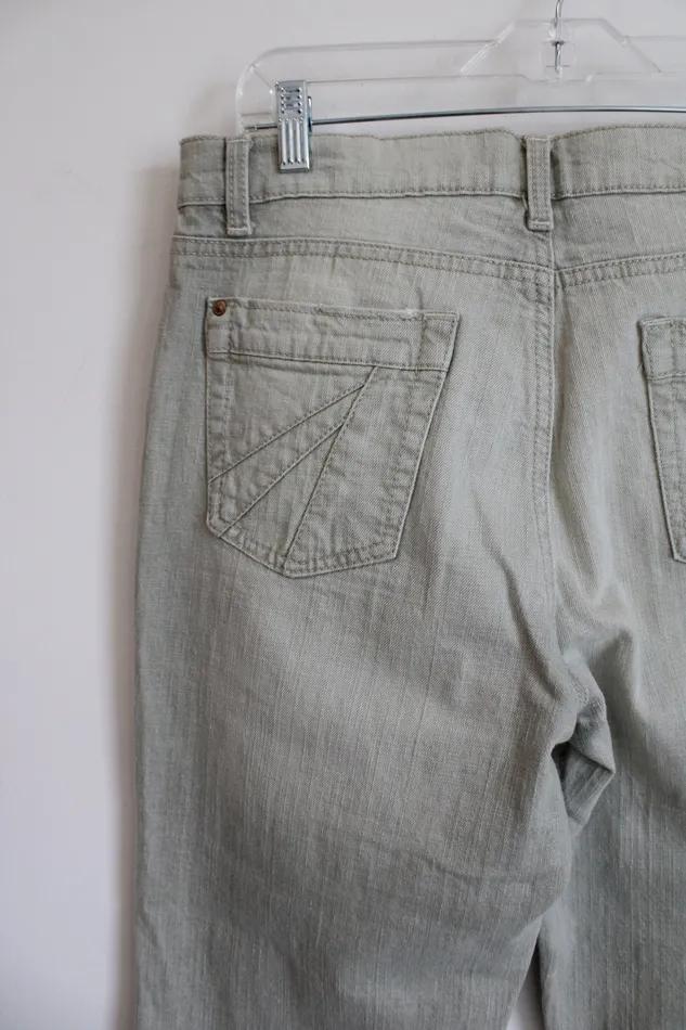 Jeanstar Necklaces Jeanstar Light Matcha Green Wide Leg Denim Capri 12