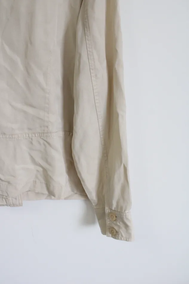 JM Collection Earrings JM Collection Tan Lyocell Lightweight Jacket 16