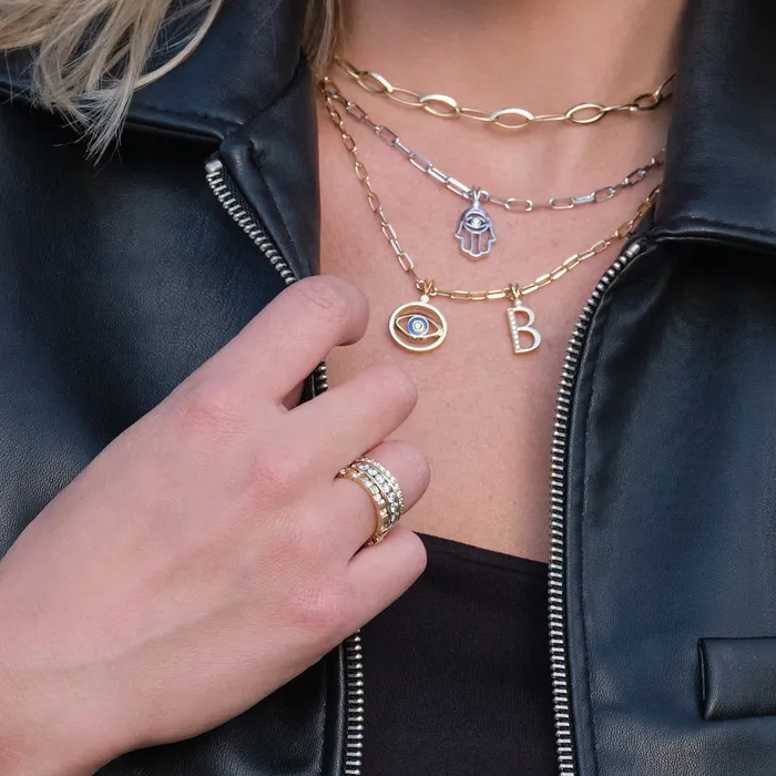 John Atencio Necklaces Navette Link Chain Necklace