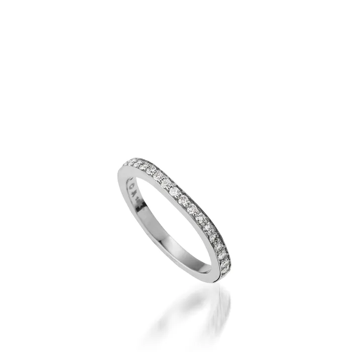 John Atencio Rings Chiffon Princess Cut White Gold Engagement Ring